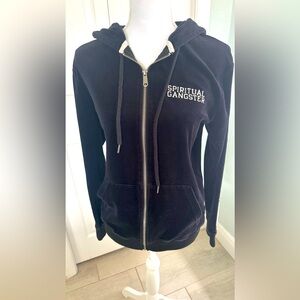 Spiritual Gangster Black Zip-Up Hoodie